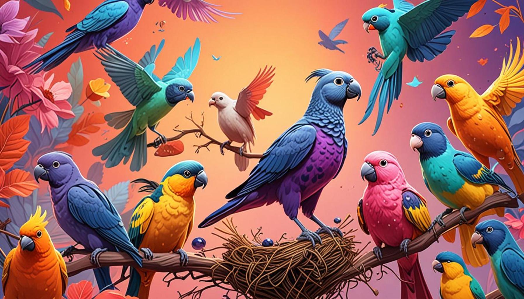 The influence of human interactions on the behavior of pet birds